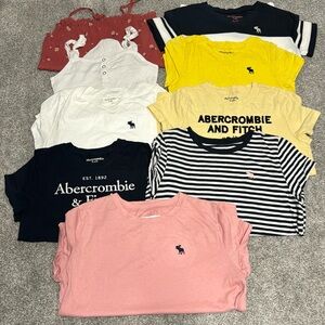 Girls Abercrombie shirts ranging in size 9/10, 11/12 and 13/14
